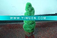 Wholesale Artificial plastic boxwood topiary ball pyramid spiral potted tree plant for christmas decoration
