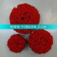Wholesale Flower pomander balls are a perfect hanging decoration for church pews or outdoor wedding aisles