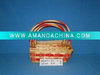 Wholesale paper flower basket handmade Christmas storage wicker basket