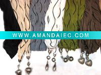 Wholesale fashion scarf with charms