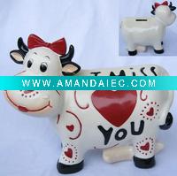Wholesale polyresin money bank,polyresin valentines gift