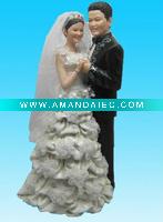 Wholesale polyresin bobble head - wedding gift