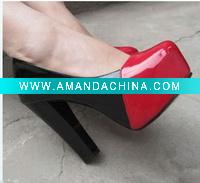 Wholesale 2012 spring new shuangpin waterproof coat of paint a super high heels wedding shoe nightclub, single shoes