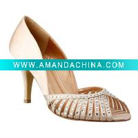 Wholesale 2012 fashionable high heel diamonds bridal wedding pumps