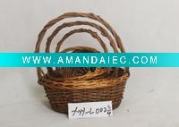 Wholesale 4pcs rattan Christmas basket