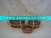Wholesale S/3 Christmas basket with liner