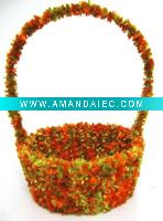 Wholesale Christmas Woolen Yarn Gift Basket