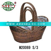 Wholesale Oval utility wicker baskets for gift flowers