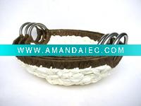 Wholesale Oval Shape Handmade Paper storage Basket