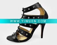 Wholesale female roma style sandals shoe in sheepskin leather