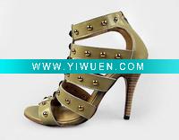 Wholesale women high fashion heels with gold studs