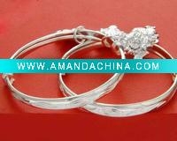 best gift silver baby bangle