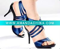 Wholesale fashion flower rhinestone high heel sandal