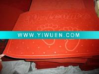 Wholesale 100% polyester mat in roller with the rubber backing