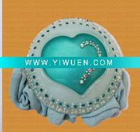 Wholesale NEW LARGE 3D BLUE ACRYLIC PEACH PONYTAIL HOLDER HAIR TIE BAND