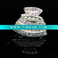 Wholesale fashion colorful crystals ancient golden Claw clip as hair accessories