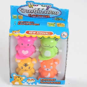 Wholesale Wind Up Toy Cartoon Plastic Animal On The Chaining Skate
