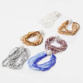 Wholesale Fashion Crystal Bracelet , Five Colors, Champagne, Grey, Blue, Dark Red, White