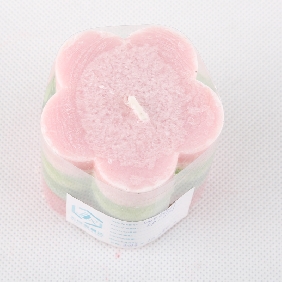 Wholesale Fashion Flower Shape Four different Color With Fruit Scent Art Candles