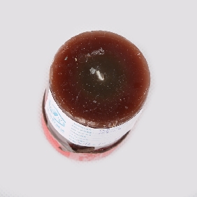 Wholesale Fashion Pillar Shape Red And Brown Color With Fruit Scent Art Candles