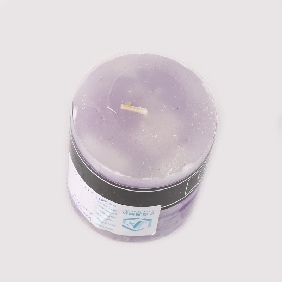 Wholesale Fashion Pillar Shape Purple Color With Fruit Scent Art Candles