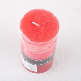 Wholesale Fashion Pillar Shape Red Color With Aroma Art Candles