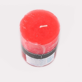 Wholesale Fashion Pillar Shape Red Color With Aroma Art Candles