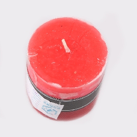 Wholesale Fashion Pillar Shape Red Color With Aroma Art Candles