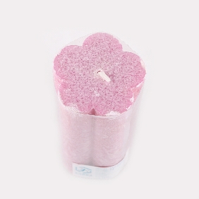 Wholesale Fashion Flower Shape Pink Color With Aroma Art Candles