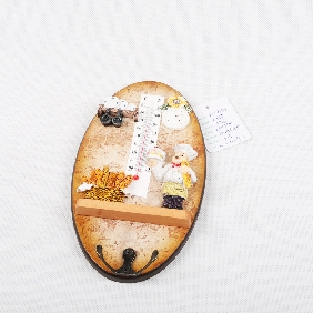 Wholesale Fashion Bamboo Clock with Thermometer