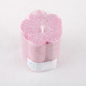 Wholesale Fashion Flower Shape Pink Color With Aroma Art Candles