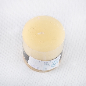 Wholesale Fashion Pillar Shape Yellow Color With Aroma Art Candles