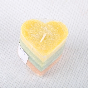 Wholesale Fashion Heart Shape Colorful With Aroma Art Candles