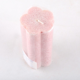 Wholesale Fashion Flower Shape Pink Color With Aroma Art Candles