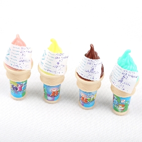 Wholesale Ice Cream Bubble Water Pink,Yellow,Brown,Blue