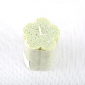 Wholesale Fashion Flower Shape Light Green Color With Aroma Art Candles