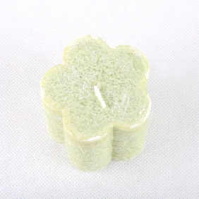 Wholesale Fashion Flower Shape Light Green Color With Aroma Art Candles