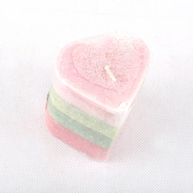 Wholesale Fashion Heart Shape Colorful With Aroma Art Candles