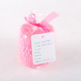 Wholesale Fashion Pillar Shape Pink Color With Aroma Art Candles