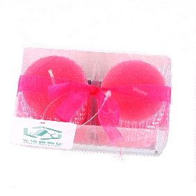 Wholesale Fashion Pillar Shape Pink Color With Aroma Art Candles