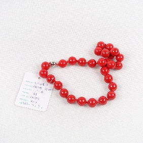 Wholesale Coral Necklace Length 46cm Bead's Diameter 14li In Red Color