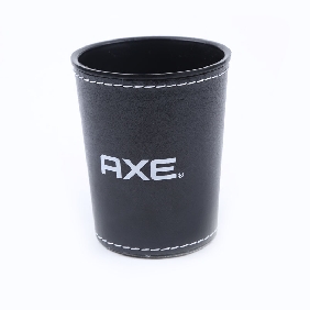 Wholesale Logo Printing Deluxe Leather-Look Dice Cup Party Game