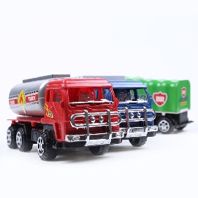 Wholesale Tank Truck Toy Container Car Plastic Toy for Boy Grey Blue Red
