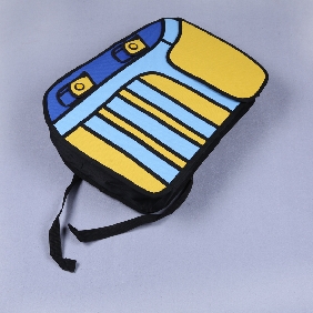 Wholesale Unisex Cute Messenger Bag Comic 2d Drawing 3d Jump From Cartoon Paper Bag