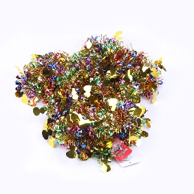 Wholesale Shining Colorful Plastic Christmas Garland Decoration Party Evens