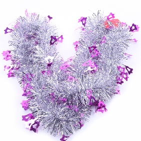 Wholesale Shining Colorful Plastic Christmas Garland Decoration Party Evens