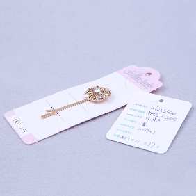 Wholesale Elegent Gold Colour Hair Clip with Diamond