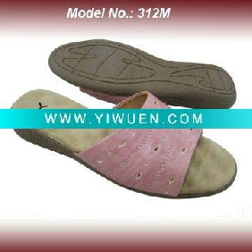 Wholesale Lady Fashion PU Massage Flat Sandal Slipper
