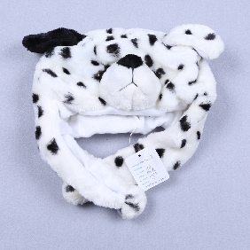 Wholesale white and black leopard winter hat