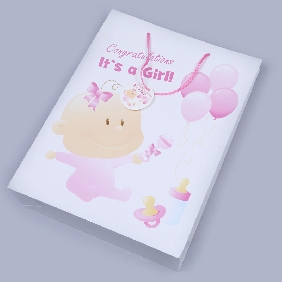 lovely baby face paper bag
